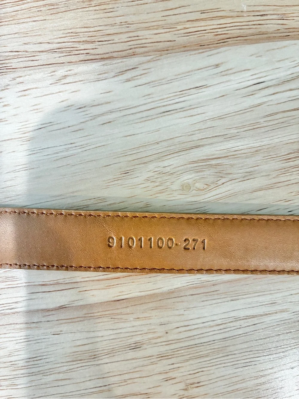 Lauren Ralph Lauren Women’s Cognac Brown Leather Skinny Belt Size M